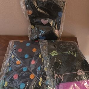 Colorful Polka Dot and Heart Patterned Compression Socks